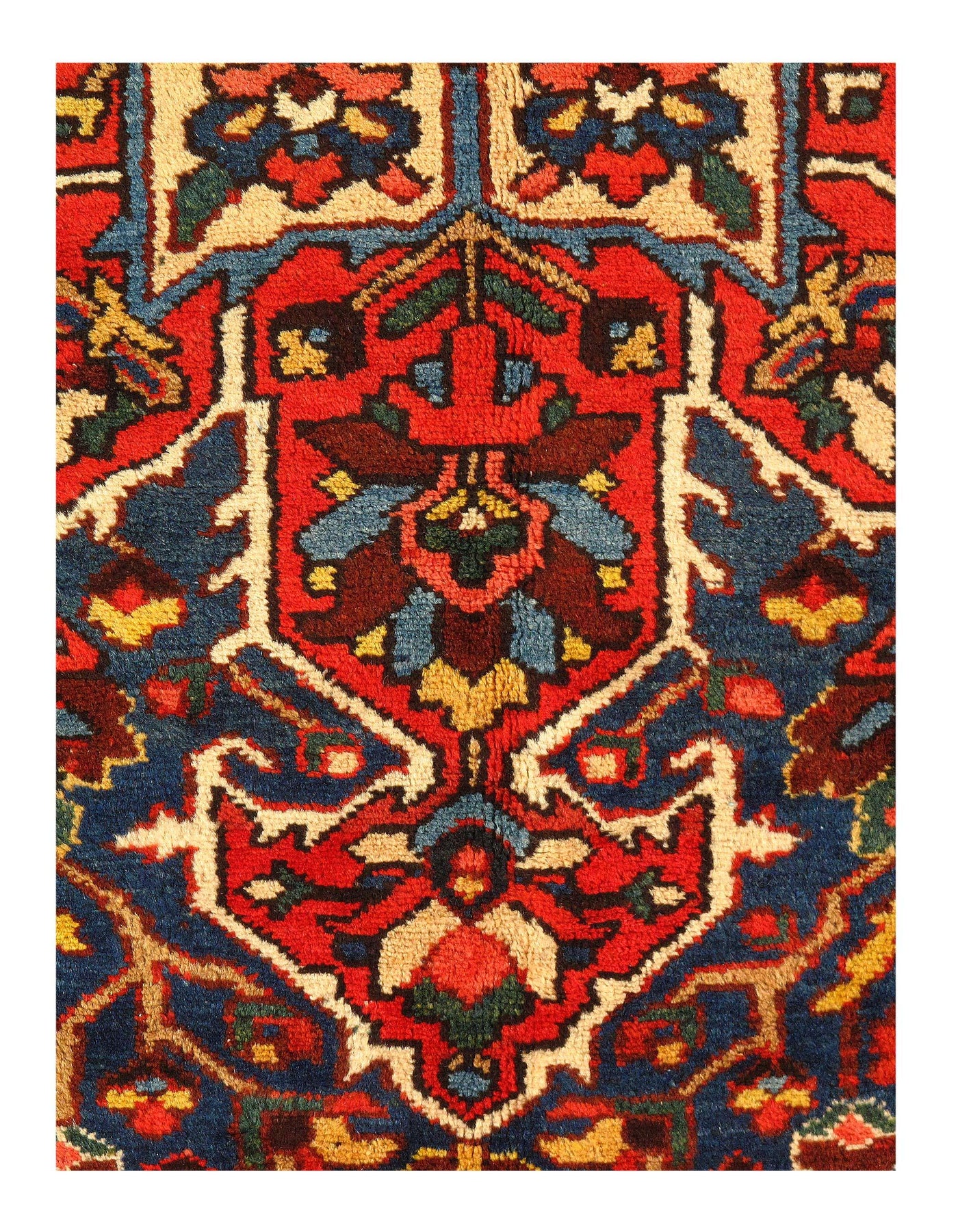 Canvello Persian Sami Antique Bakhtiari Rug - 11'2'' X 13'9''