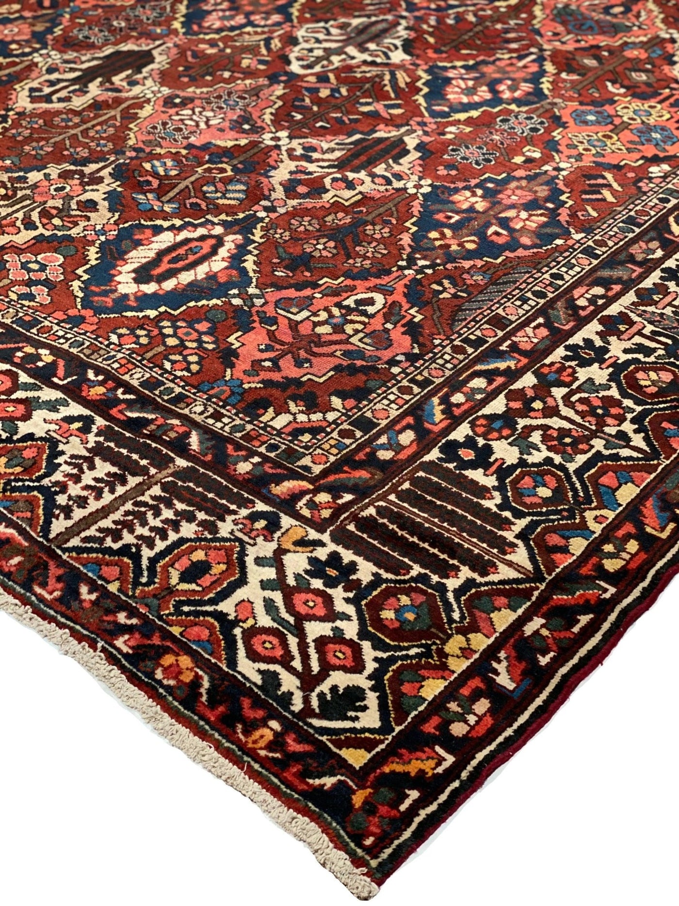 Canvello Silkroad Sami Antique Bakhtiari Rust Rug - 10'7'' X 13'8'' - Canvello