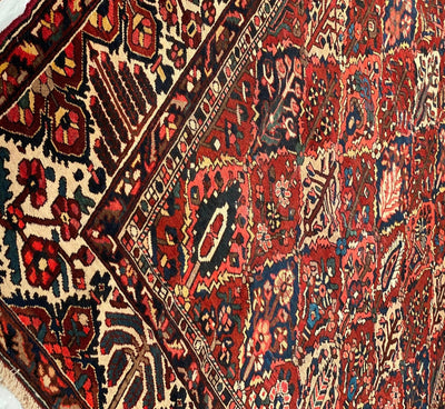 Canvello Silkroad Sami Antique Bakhtiari Rust Rug - 10'7'' X 13'8'' - Canvello