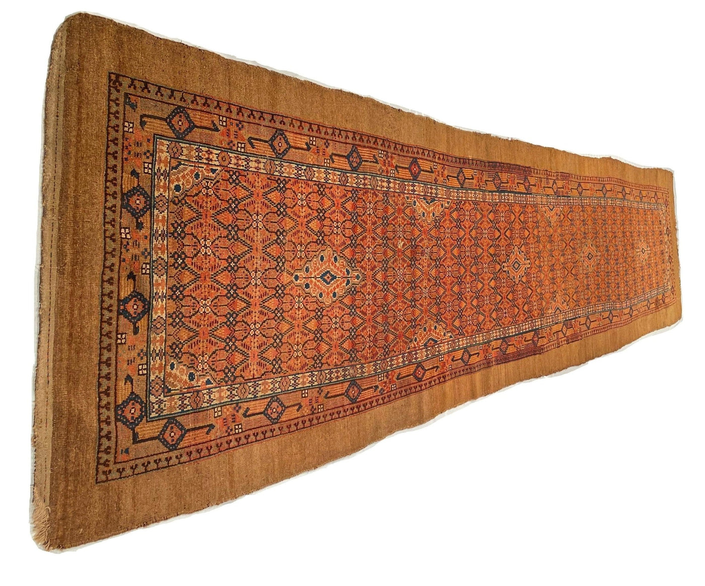 Canvello Silkroad Saraband Entry Runner Rug - 3'6'' x 14'.3'' - Canvello