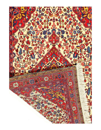 Canvello Silkroad Sarouk Red Vintage Rug - 3'6'' x 5''2'' - Canvello