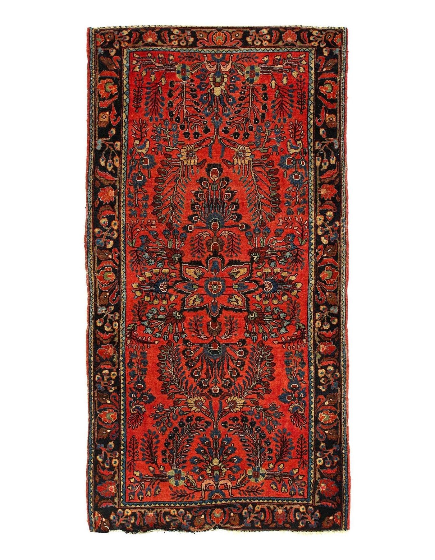 Canvello Silkroad Sarouk Rust And Black Rug - 2'6'' X 4'11'' - Canvello