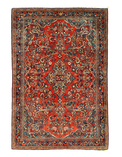 Canvello Persian Sarouk Small Vintage Rugs - 3'4'' X 4'11''