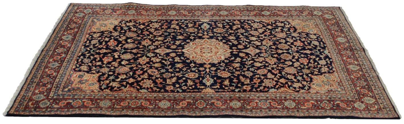 Canvello Silkroad Saurogh Navy Blue Area Rug - 6'0'' X 9'1'' - Canvello