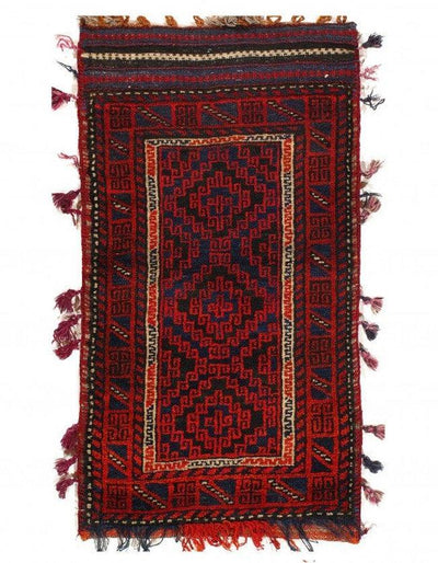 Canvello Persian Shiraz Saddle Bag Hand Knotted Rugs - 2' X 3'7''