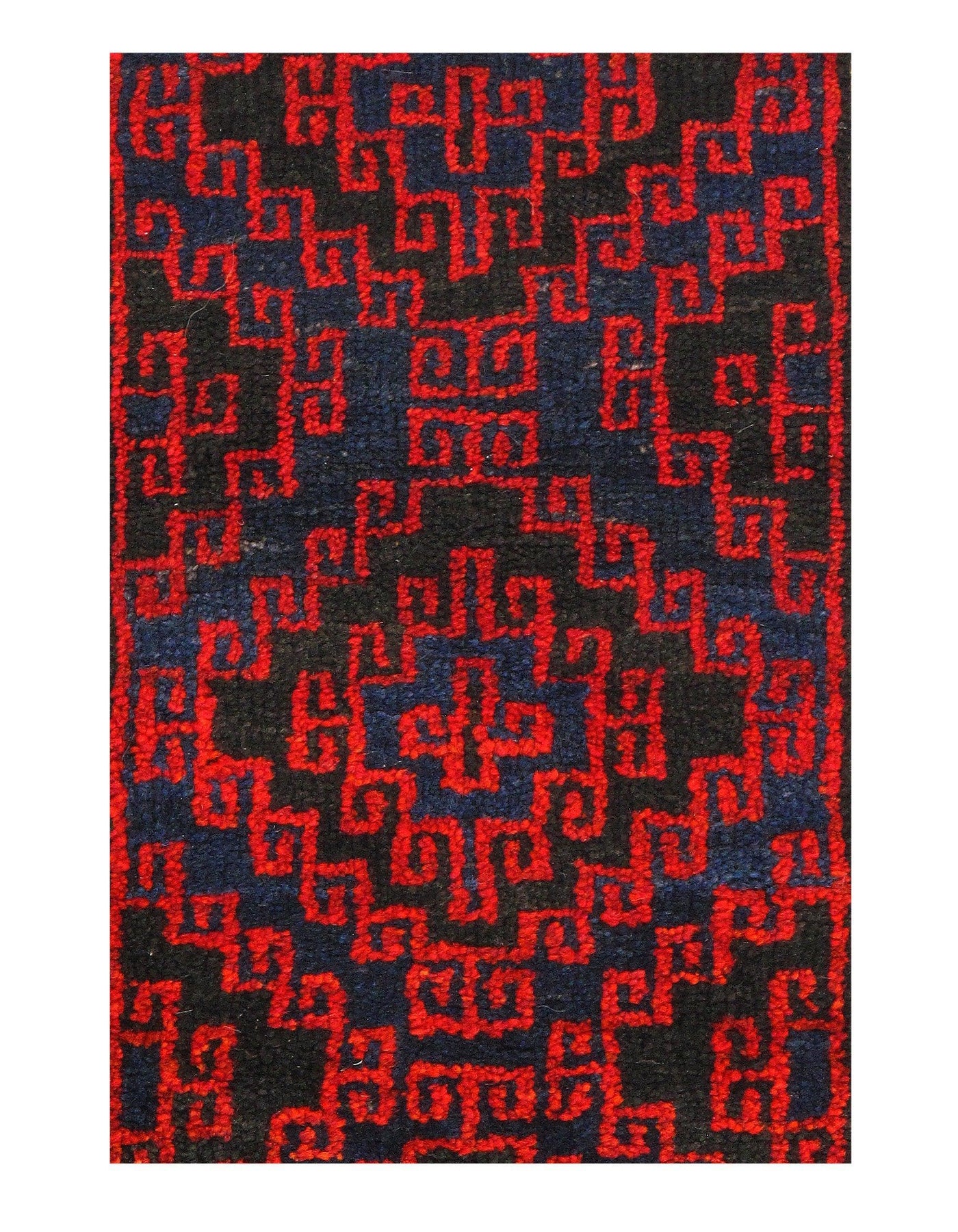 Canvello Persian Shiraz Saddle Bag Hand Knotted Rugs - 2' X 3'7''