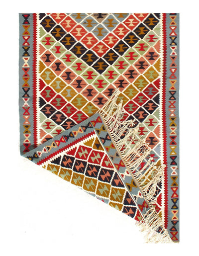 Canvello Silkroad Shiraz Vintage Kilim Rugs - 3'3" x 6'1" - Canvello