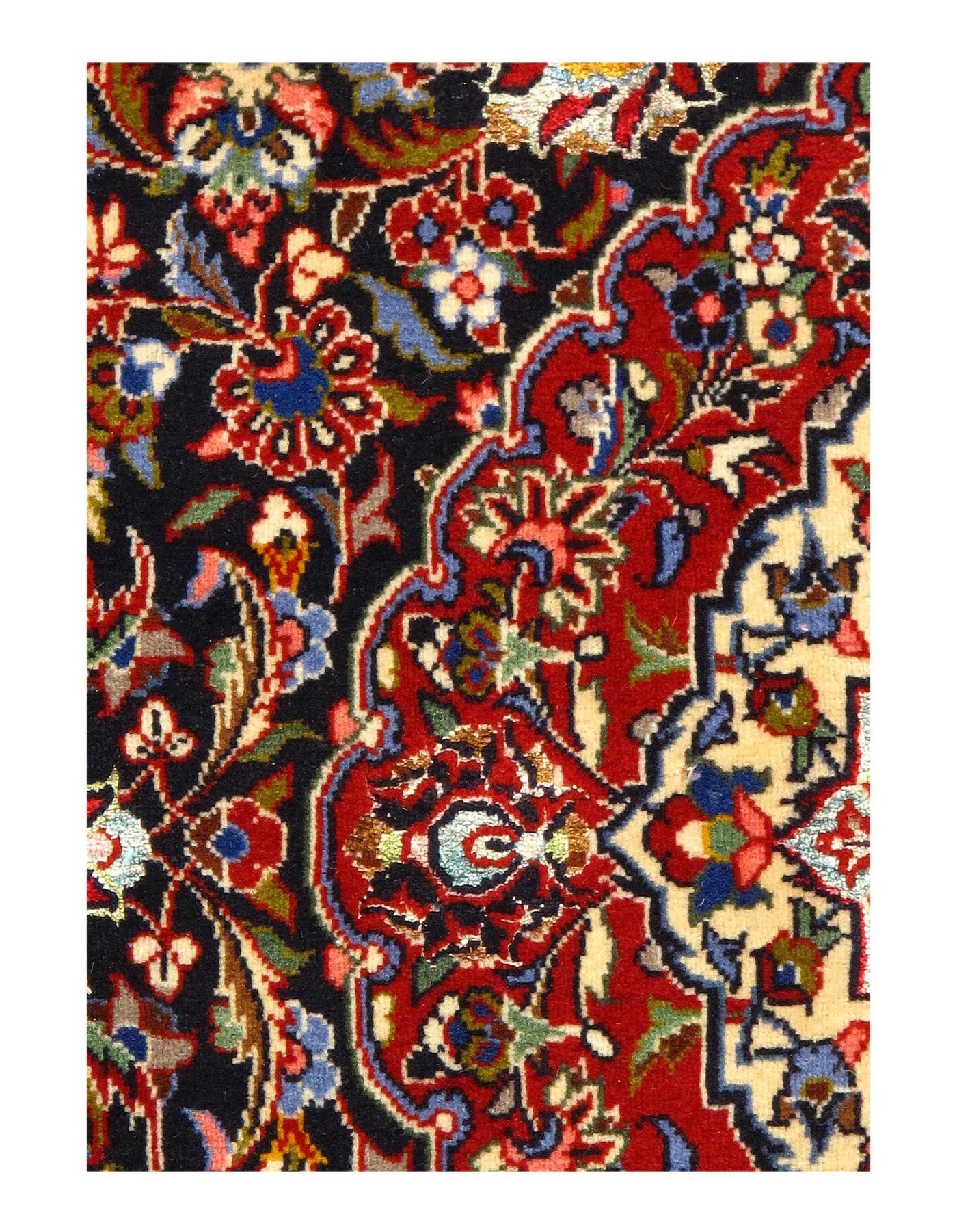 Canvello Silkroad Silk And Wool Kashan Rug - 4'7'' X 7'1'' - Canvello