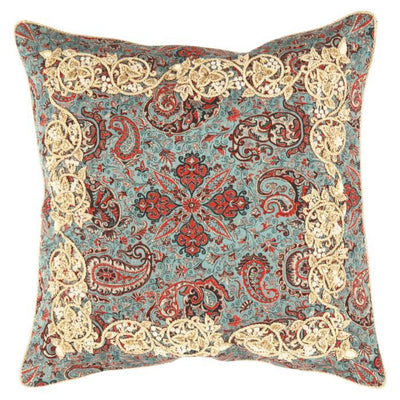 Canvello Silkroad Silk Termeh Pillow 20'' - Canvello