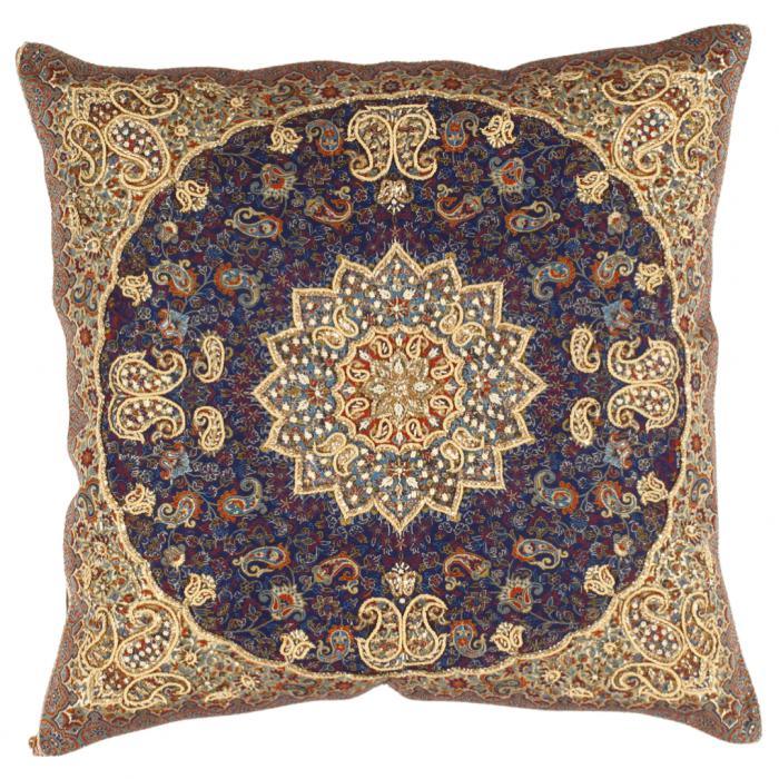 Canvello Silkroad Silk Termeh Pillow 20'' - Canvello