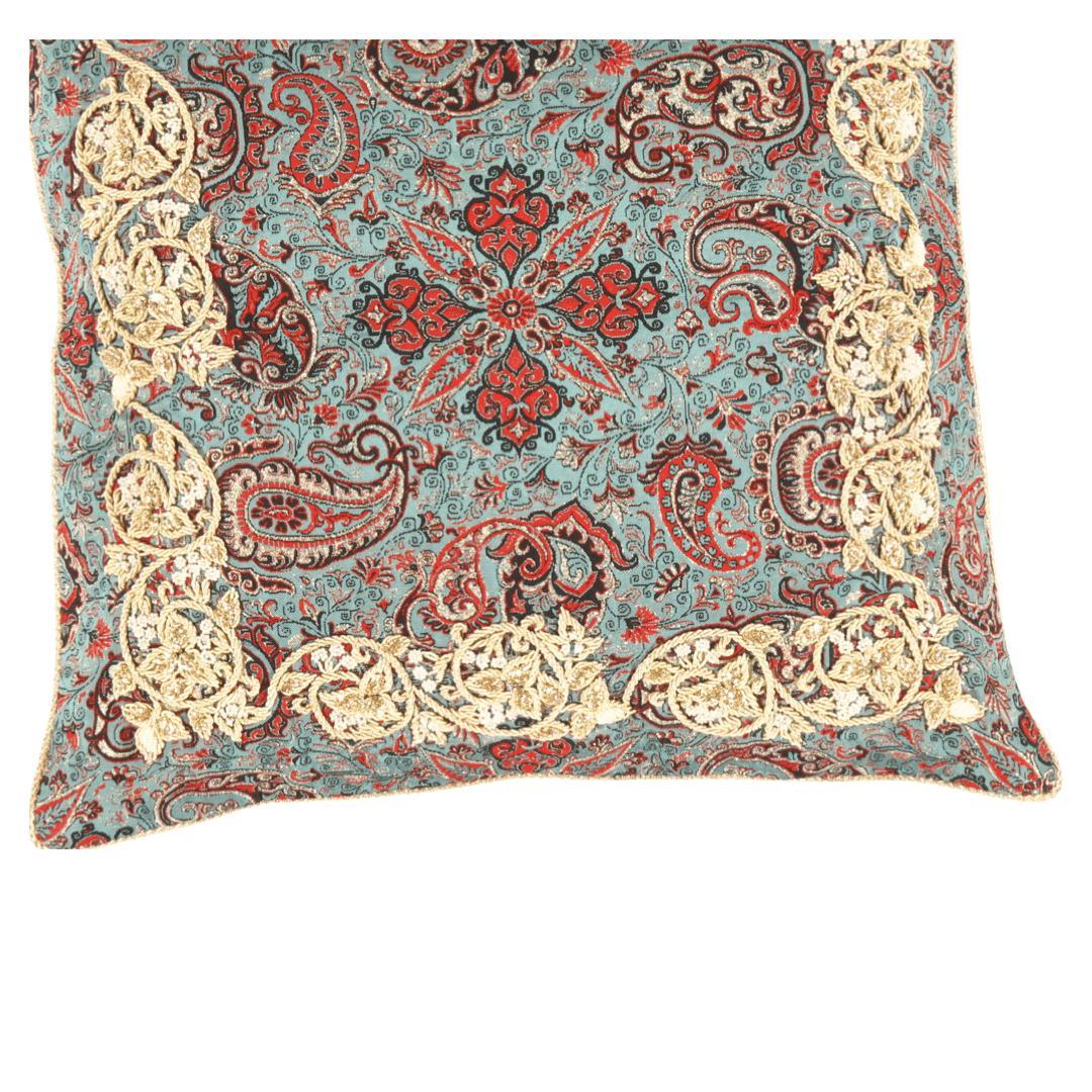 Canvello Silkroad Silk Termeh Pillow 20'' - Canvello