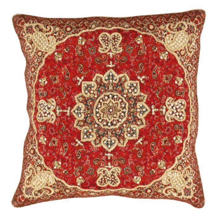 Canvello Silkroad Silk Termeh Pillow 20'' - Canvello