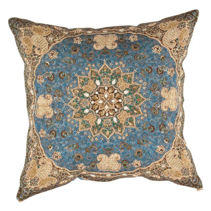 Canvello Silkroad Silk Termeh Pillow 29'' - Canvello