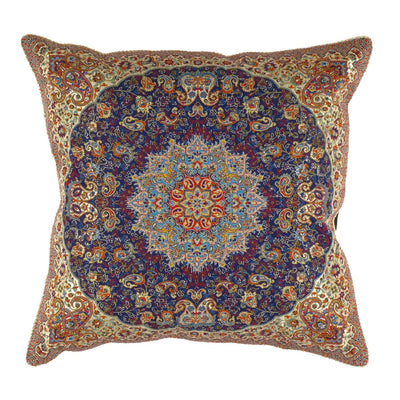 Canvello Silkroad Silk Termeh Tapestry Pillow 20'' - Canvello