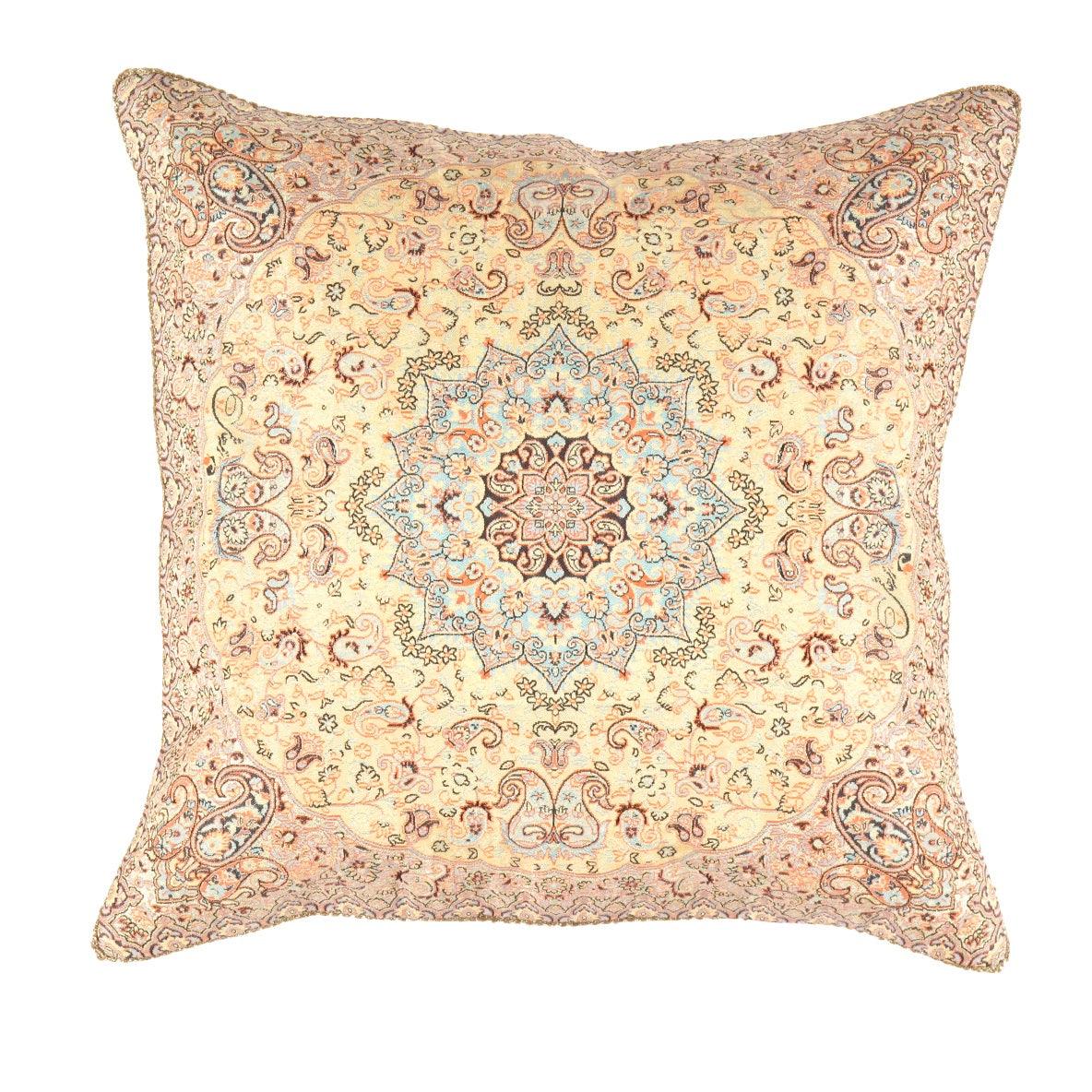 Canvello Silkroad Silk Termeh Tapestry Pillow 20'' - Canvello