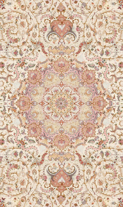 Canvello Silkroad Tabriz Ivory Area Rug - 16'3" X 27'2" - Canvello