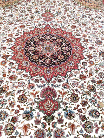 Canvello Silkroad Tabriz Modern Wool Area Rugs - 9'11" X 13' - Canvello