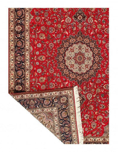 Canvello Silkroad Tabriz Red And Brown Rugs - 8'.3'' X 11'.8'' - Canvello