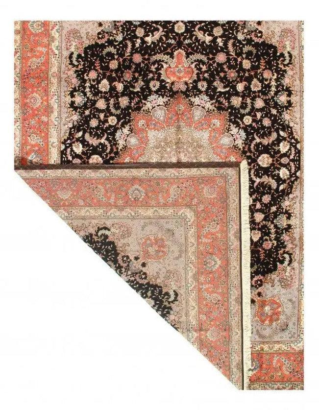 Canvello Persian Tabriz Vintage Pink Rug - 9'7" x 13'2"