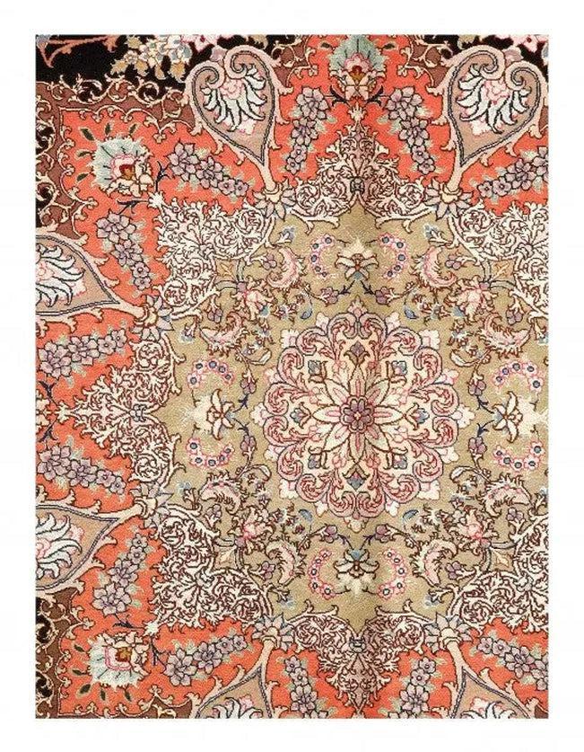 Canvello Silkroad Tabriz Vintage Pink Rug - 9'7" x 13'2" - Canvello