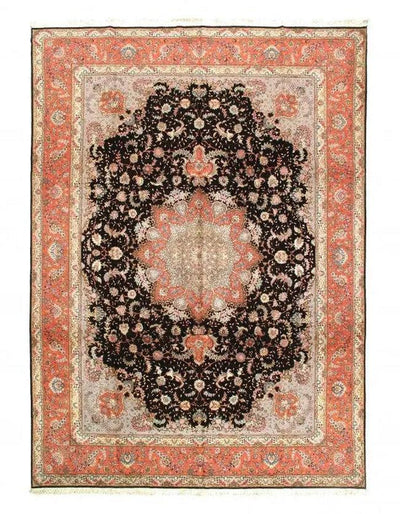 Canvello Silkroad Tabriz Vintage Pink Rug - 9'7" x 13'2" - Canvello