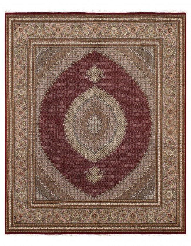 Canvello Silkroad Tabriz Wool And Silk Rug - 8'1'' X 10' - Canvello