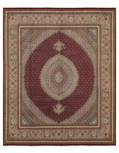 Canvello Silkroad Tabriz Wool And Silk Rug - 8'1'' X 10' - Canvello