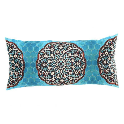 Canvello Silkroad Tile Velvet Pillow 15"X 30" - Canvello