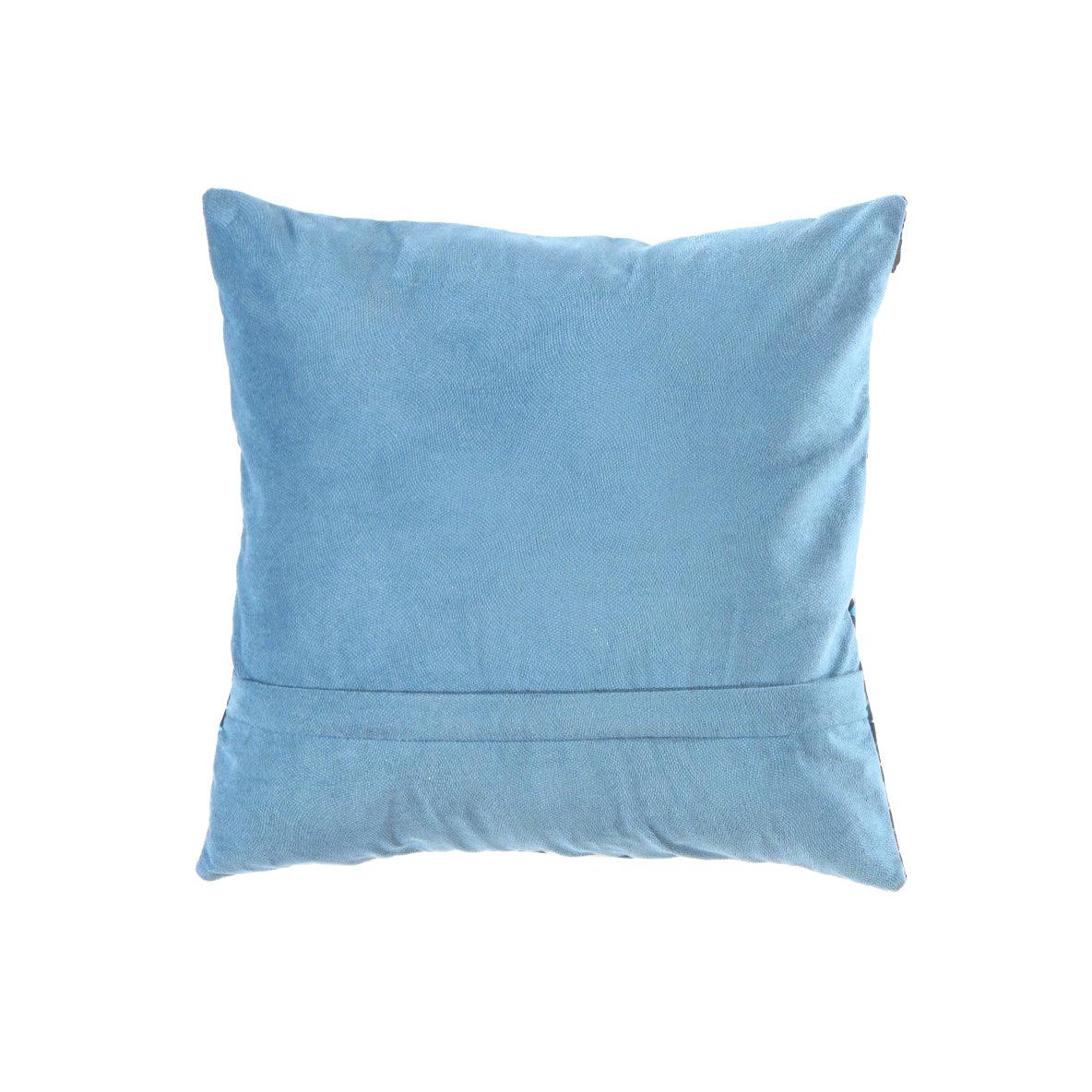 Canvello Silkroad Tile Velvet Pillow 16' X 16' - Canvello