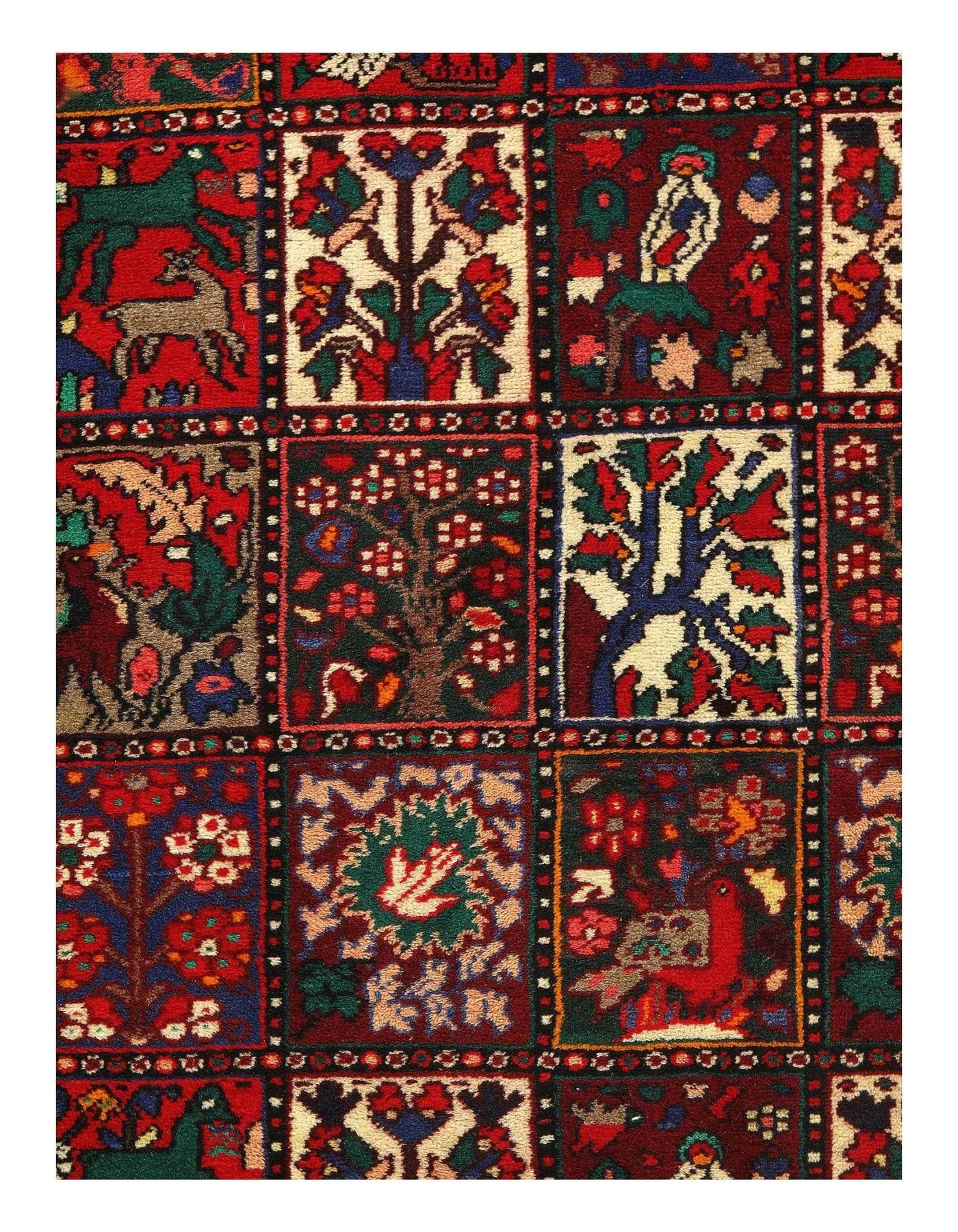 Canvello Silkroad Vintage Bakhtiari Rug - 4'4'' x 7'2'' - Canvello