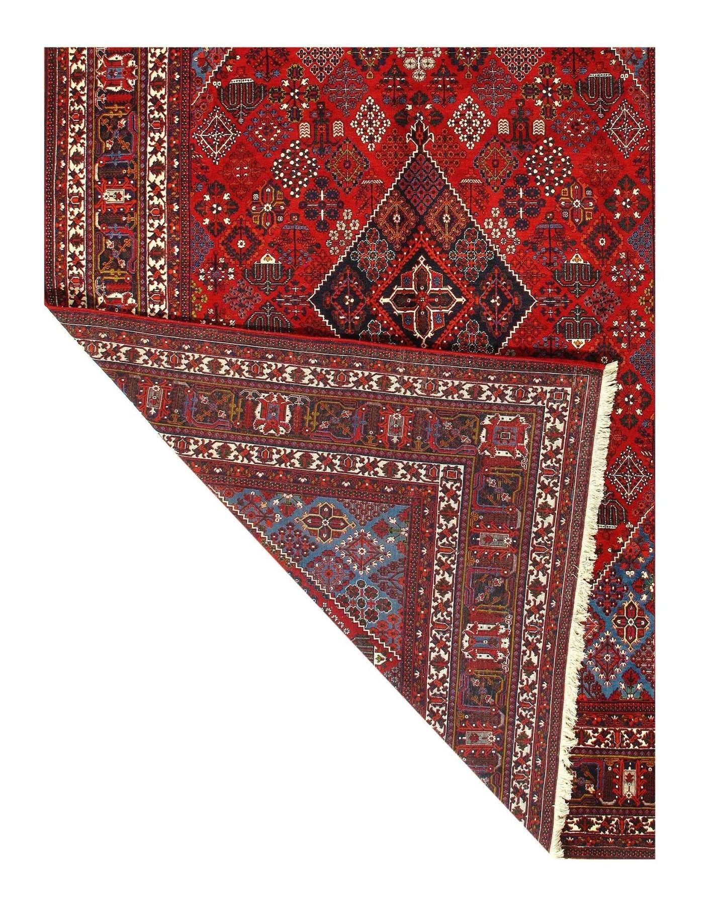 Canvello Silkroad Vintage Joshagan Red Rug - 8'8'' X 12'4'' - Canvello