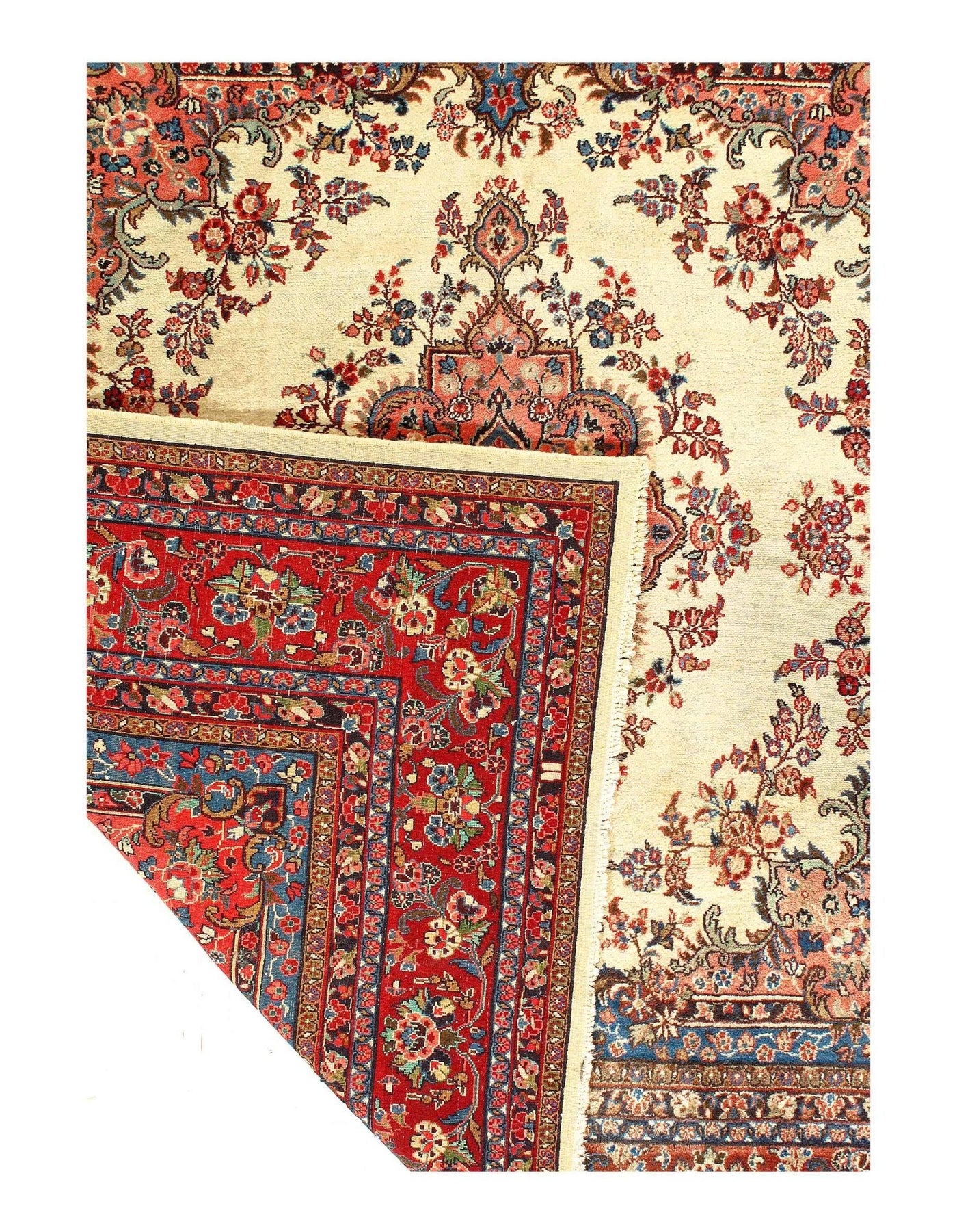 Canvello Silkroad Vintage Sarouk Square Rug - 9' X 9' - Canvello