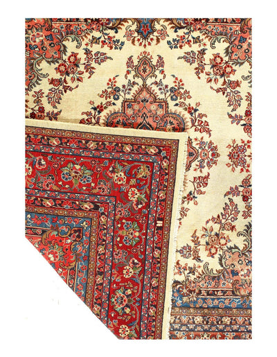 Canvello Silkroad Vintage Sarouk Square Rug - 9' X 9' - Canvello