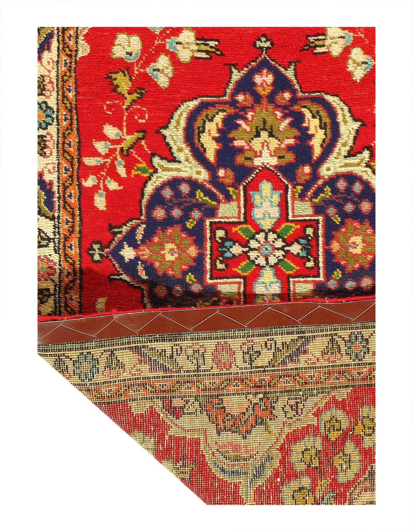 Canvello Silkroad Vintage Tabriz Red Runner Rug - 2'7'' X 11'2'' - Canvello