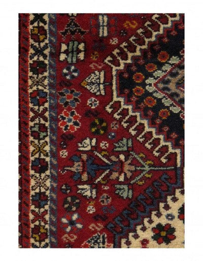 Canvello Silkroad Yalameh Blue And Red Rug - 2' X 3'3" - Canvello