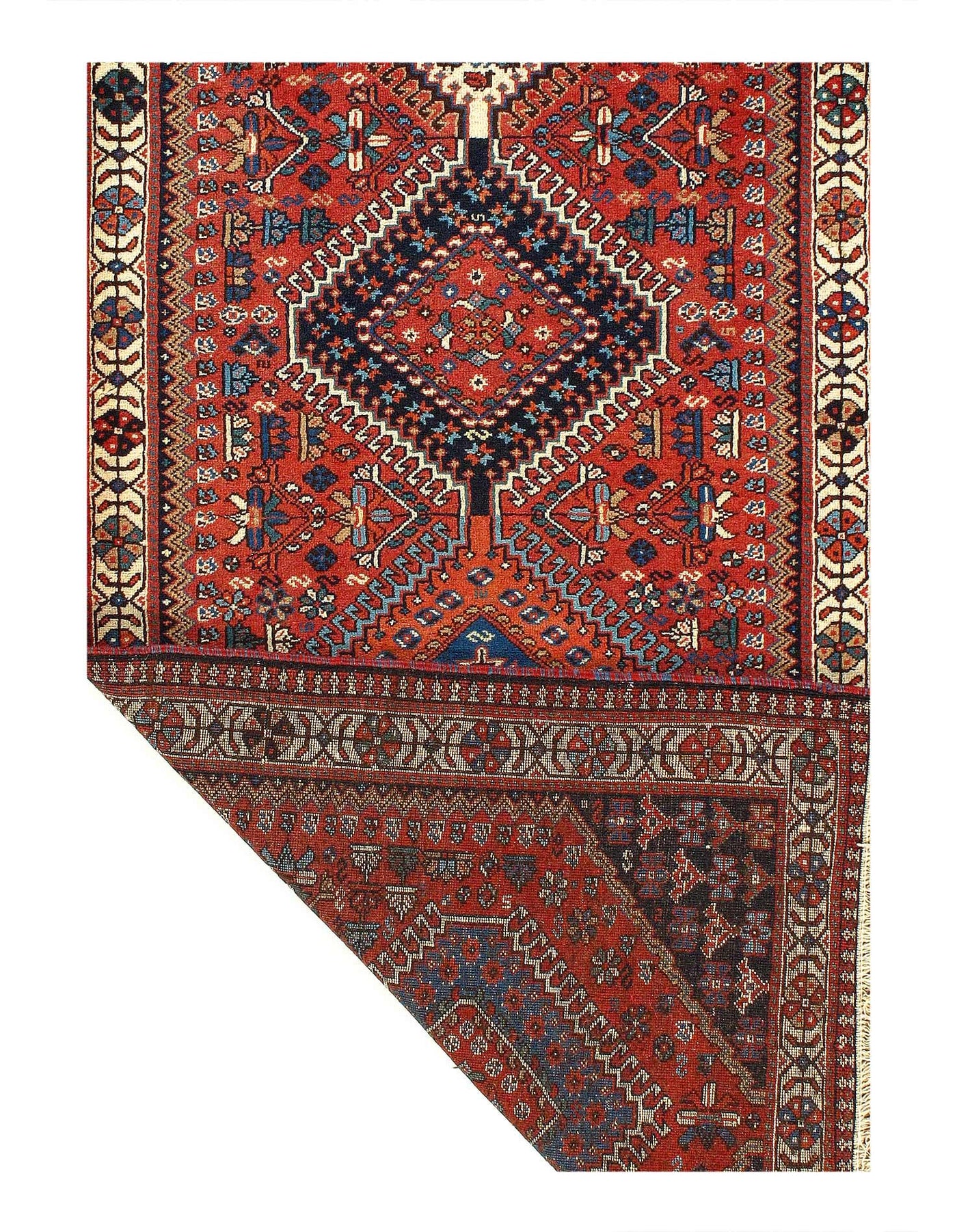 Canvello Silkroad Yalameh Blue Runner Rug - 2'9'' X 9'9'' - Canvello