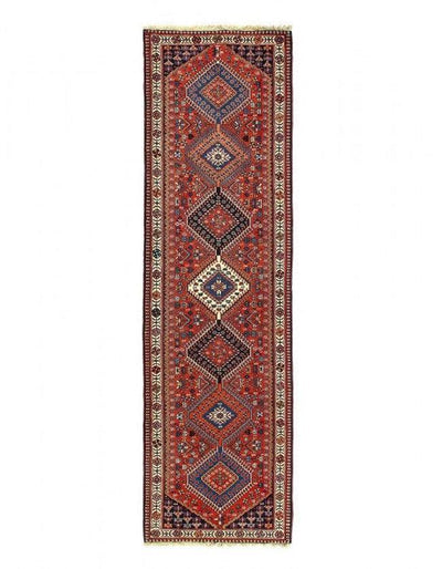 Canvello Silkroad Yalameh Blue Runner Rug - 2'9'' X 9'9'' - Canvello