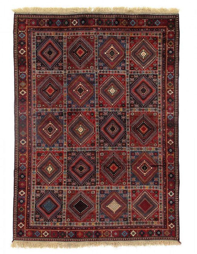 Canvello Silkroad Yalameh Red And Beige Rugs - 6'7" X 9'1" - Canvello