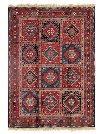 Canvello Silkroad Yalameh Red Wool Rug - 6'7'' X 9'11'' - Canvello