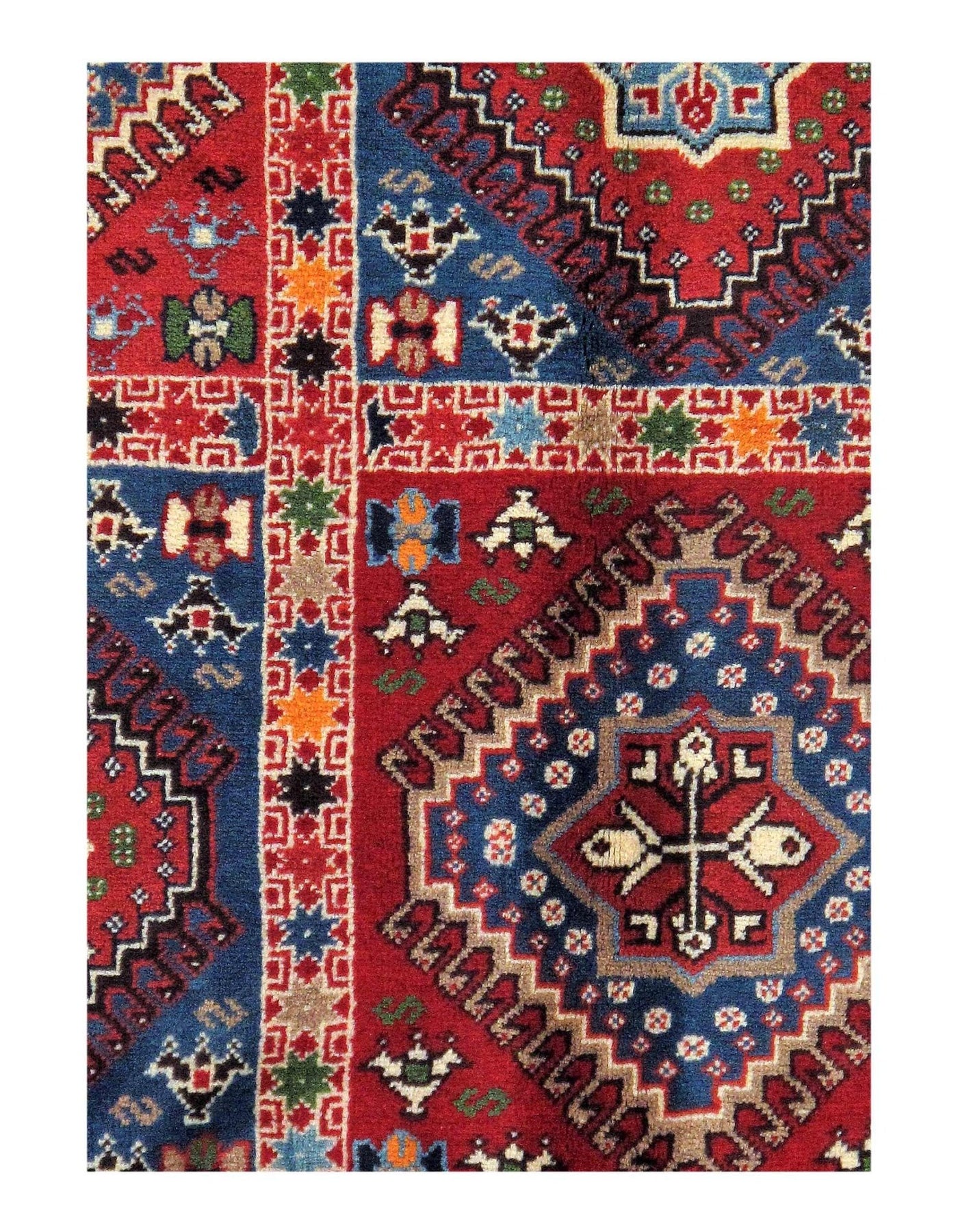 Canvello Silkroad Yalameh Wool Hand Woven Rug - 5'7'' X 7'9'' - Canvello