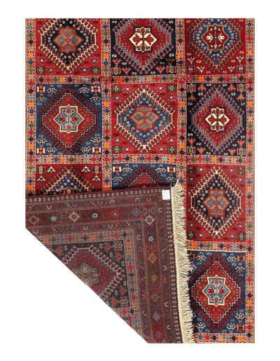 Canvello Silkroad Yalameh Wool Hand Woven Rug - 5'7'' X 7'9'' - Canvello