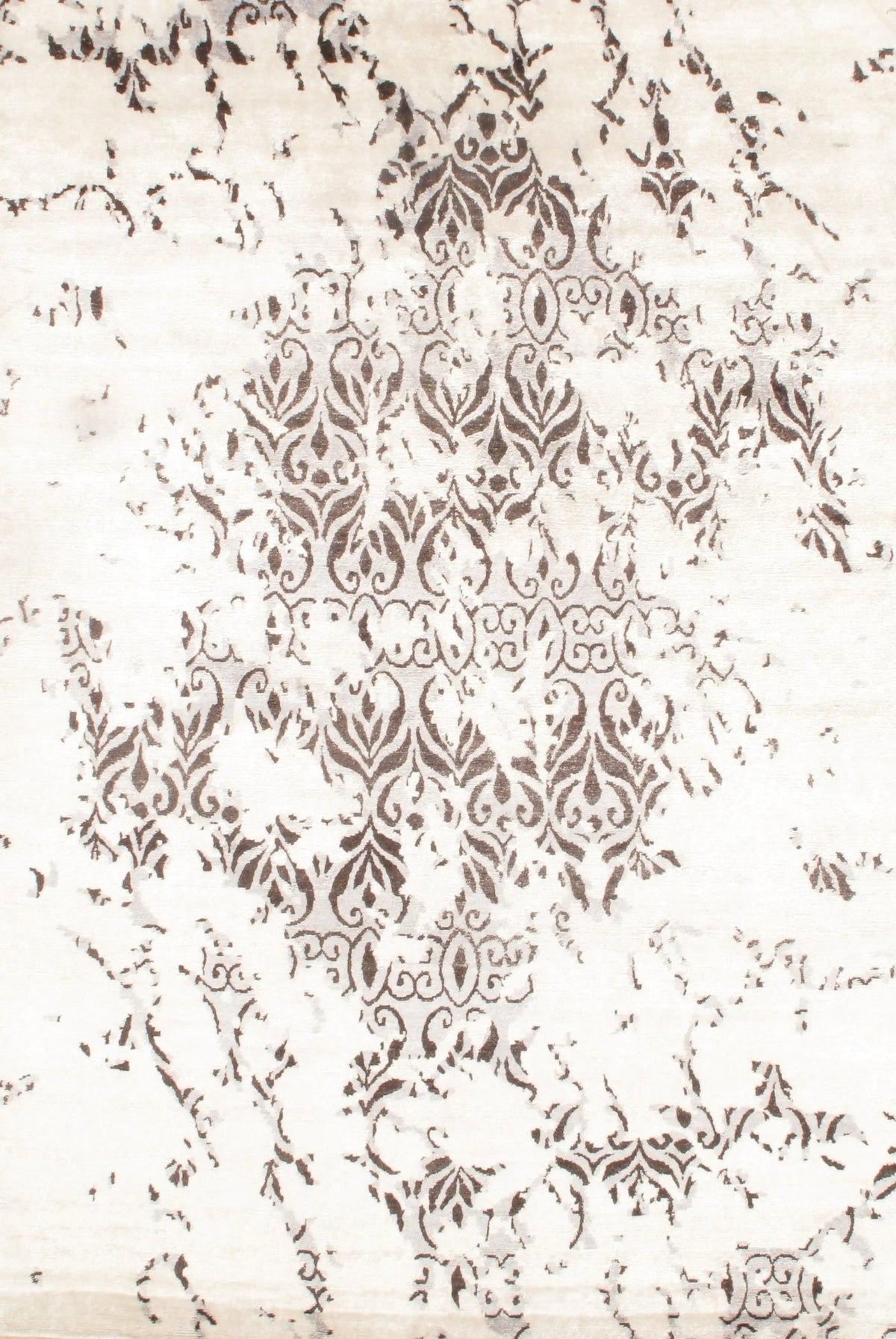 Canvello 銀色現代竹絲地毯 - 6' X 9'