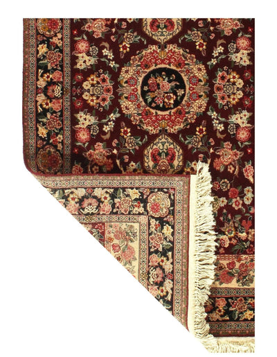 Canvello Sino Kashan Design Hand - Knotted Area Rug - 3'1" X 5'5" - Canvello