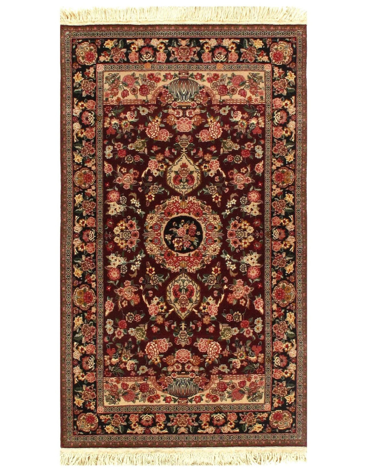 Canvello Sino Kashan Design Alfombra anudada a mano - 3'1" X 5'5"