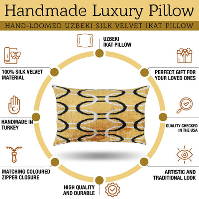 Canvello Soft Silk Couch Cushion Zipper Covers - 16x24