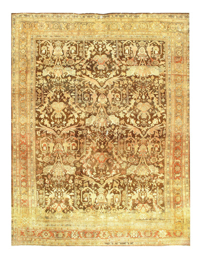 Canvello Sultanabad Brown Rugs For Living Room - 10'8'' X 13'9''