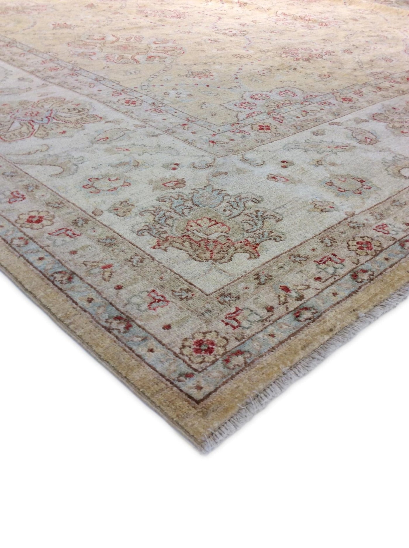 Canvello Sultanabad Design Hand - Knotted Lamb's Wool Area Rug - 13'4" X 17'3" - Canvello