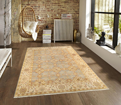 Canvello Sultanabad Hand-Knotted Lamb's Wool Area Rug- 6' X 9'