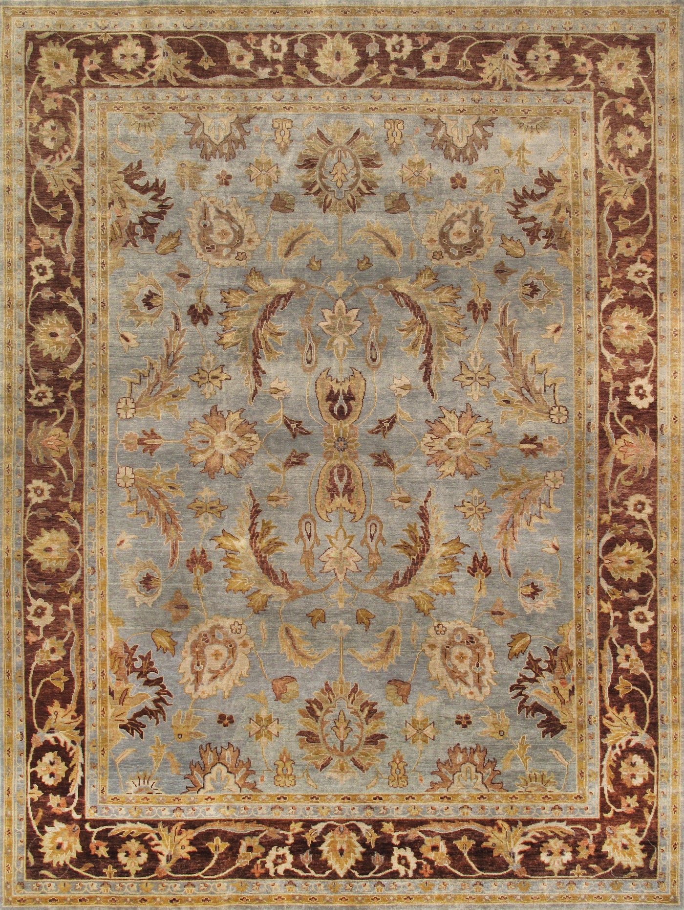 Canvello Sultanabad Hand-Knotted Lamb's Wool Area Rug- 9'11" X 13'8"