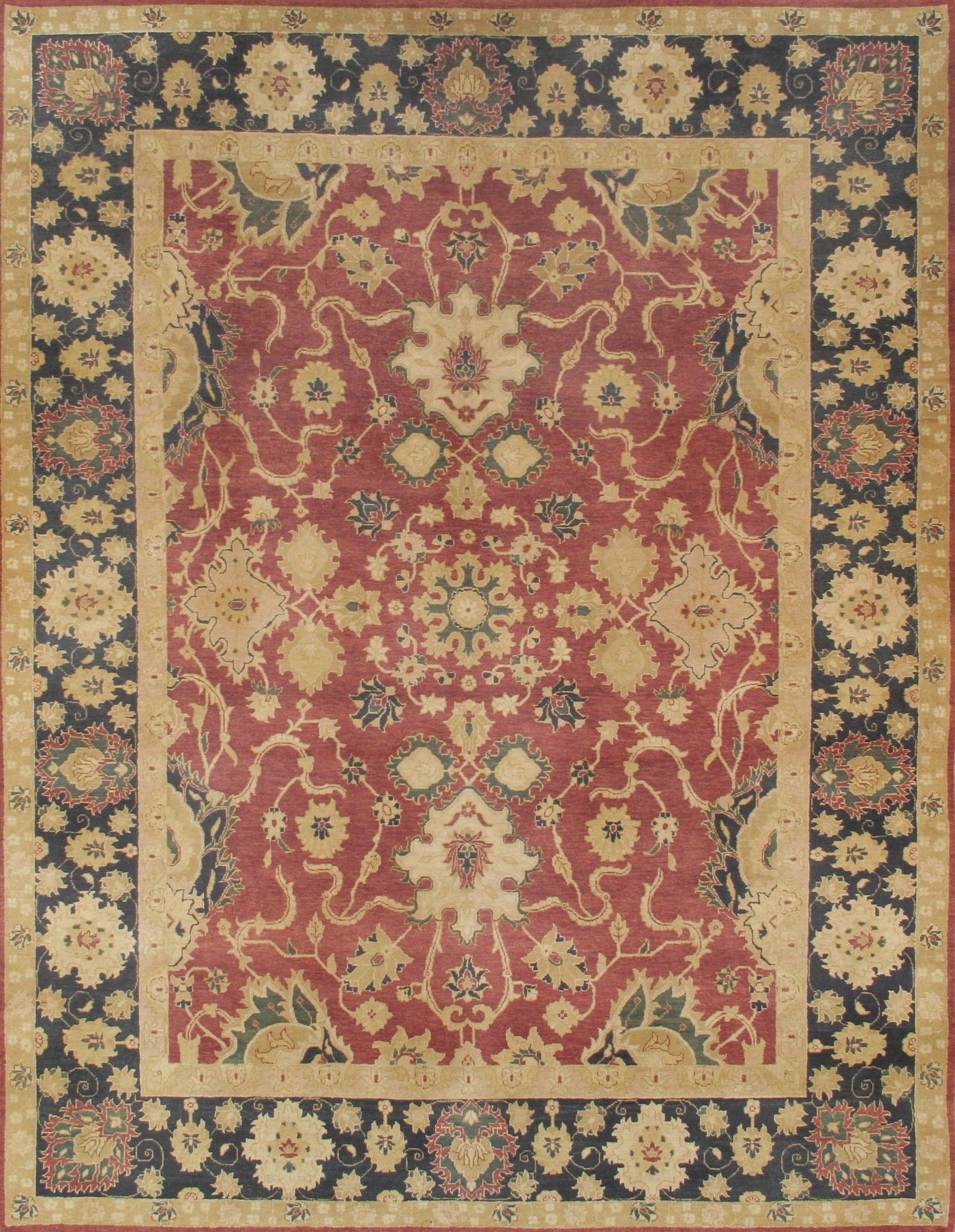 Canvello Sultanabad Hand - Knotted Lamb's Wool Area Rug - 10' X 13'10" - Canvello